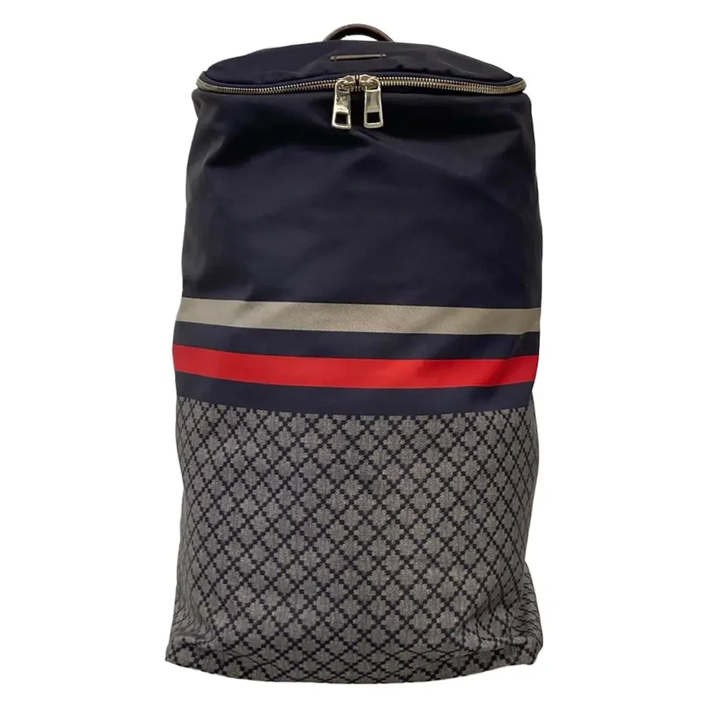 Gucci Backpack Navy Gray Diamante Gucci Rucksack ec-22563 Navy Gray Diamante 268111 Good  main image 2